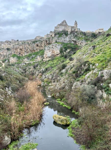 istock Matera from below, in the ravine 2203883259