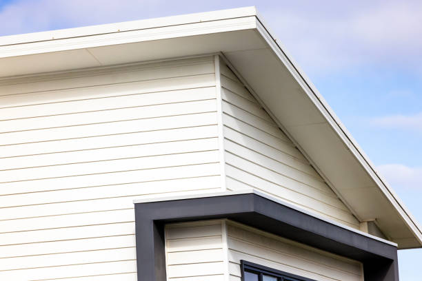 istock Closeup top part of modern house, background with copy space 2203888620