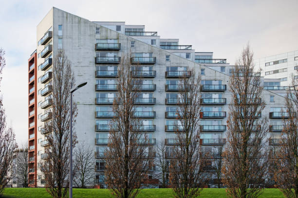 istock Modern high rise flats at Glasgow Harbour 2203892724