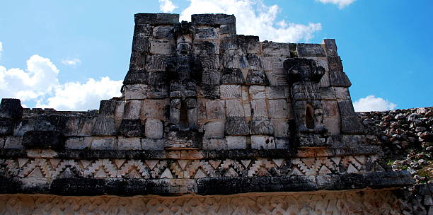 istock Tulum's ancient Maya ruins sit dramatically on a coastal plateau under brilliant blue skies. Palm trees and tropical vegetation frame well-preserved archaeological structures visited by numerous tourists exploring this stunning seaside heritage site. 2203899504