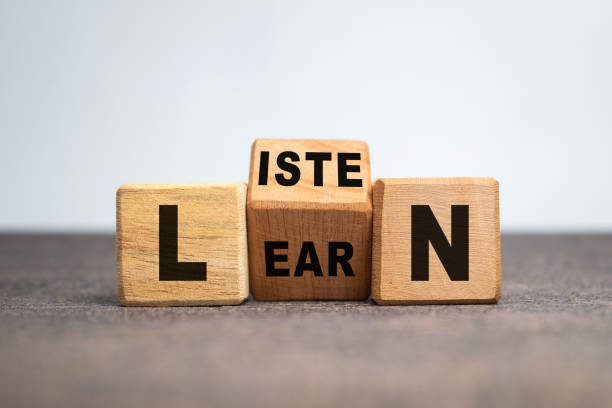 istock listen and learn words on turn wooden blocks isolated on white background 2203902200