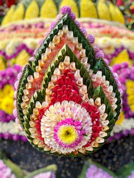 istock Beautiful colorful floral decoration patterns 2203903239