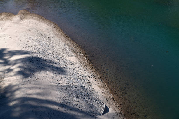istock High-angle view of the beach at the riverside 2203907479