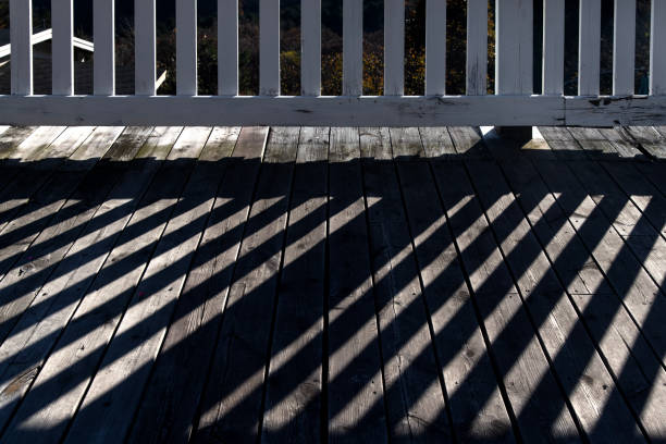 Wooden floor with shadow