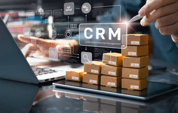 istock Customer Relationship Management (CRM) concepts.Supply chain, and business analytics.E-commerce operations,automation and efficient customer services.not ai generated 2203911931