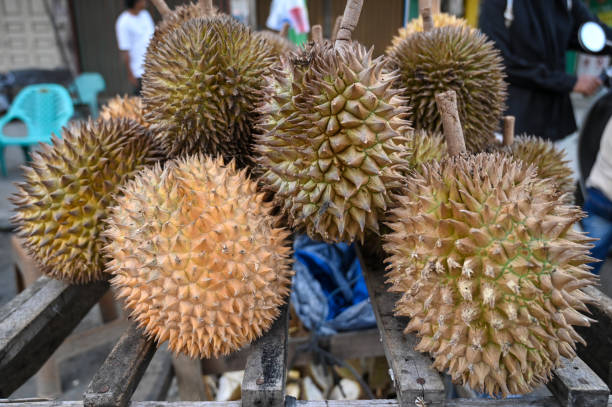 istock Durian sold on the roadside 2203912561
