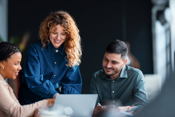 istock Team Collaboration in a Modern Workspace Enhancing Productivity and Communication 2203913882