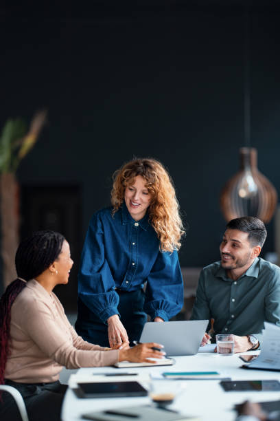istock Professional Business Team Collaboration in a Modern Office Environment 2203914014