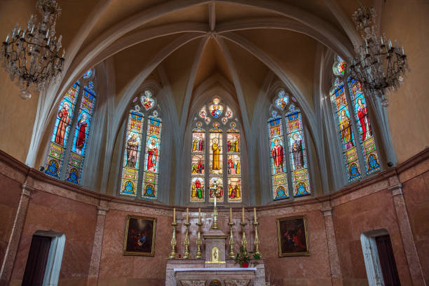 inside of the Knights of the Virgin church located in Tocancipá Colombia