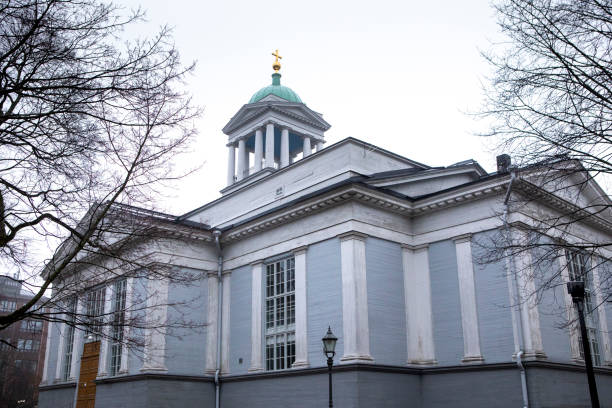 Helsinki Cathedral in snowy weather