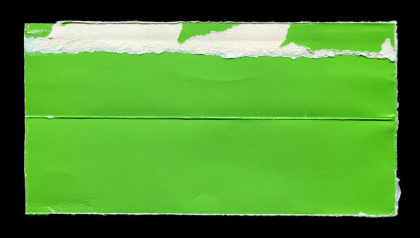 istock Cut or torn paper background textured isolated 2203928758