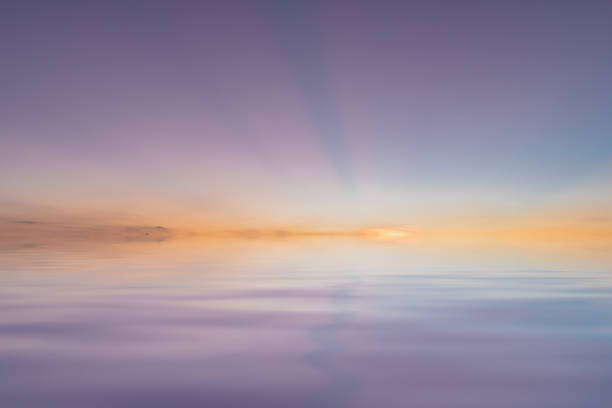 The sunset over the sea