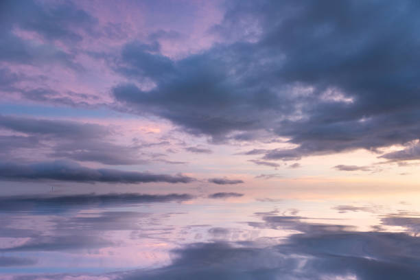 The sunset over the sea