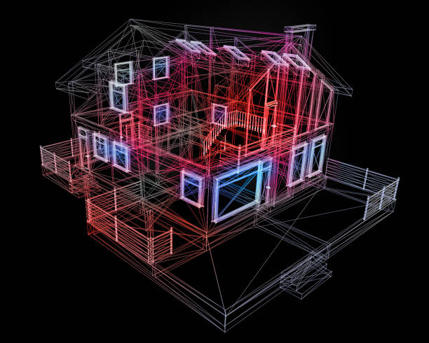 istock Thermal Insulation Modelling of a House 2203940071