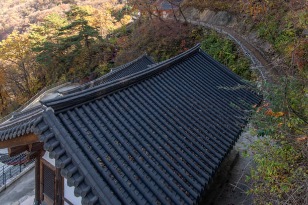 istock high-angle view of the Buddhist temple building 2203940366