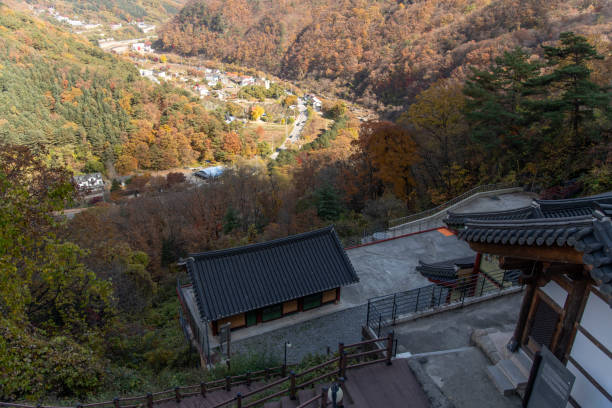istock high-angle view of the Buddhist temple building 2203940373