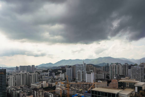 istock Construction sites in the city center, high-rise building construction 2203941367