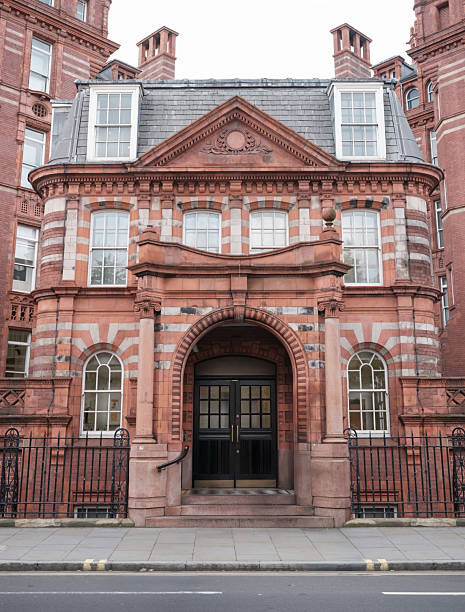 The Grand Entrance To A Victorian Era Hospital Or University Or Municipal Building In The UK