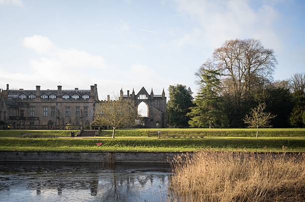 istock Historic Abbey Ruins in Serene Landscape 2203949120
