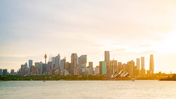 istock Sydney CBD skyline at sunset 2203962807