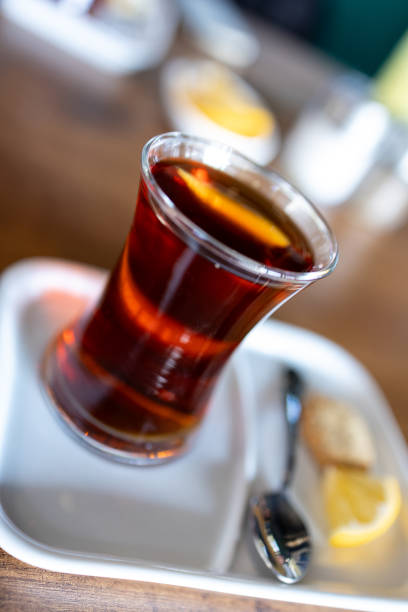 istock Traditional Turkish Black Tea with Cookie and Lemon – Morning Scene 2203966658