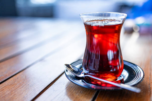 istock Traditional Turkish Black Tea with Cookie and Lemon – Morning Scene 2203966878
