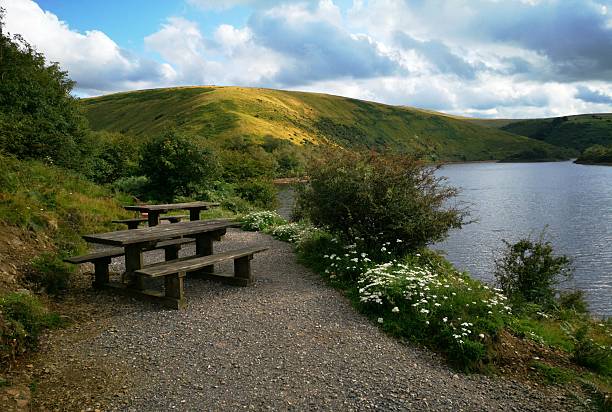 istock Seating area at Meldon Reservoir on Dartmoor 2203968775