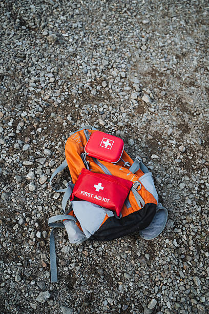 istock The essential hiking gear you should always have includes a reliable backpack that contains a complete first aid kit for your outdoor adventures 2203985236