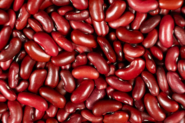 istock Fresh and Dry Red Kidney Beans for Cooking Top View 2203987377