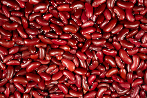 istock Fresh and Dry Red Kidney Beans for Cooking Top View 2203987411