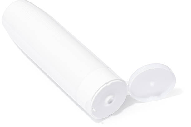 istock Refillable Plastic Bottle for Shampoo or Liquid Cosmetics on White Background – Minimalist Packaging 2203993466