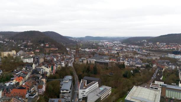 istock Aerial panoramic view of Marburg, Germany 2203995754