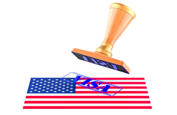 USA Wax Stamp. 3D Render