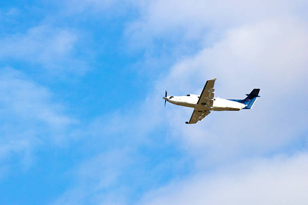 flying passenger plane