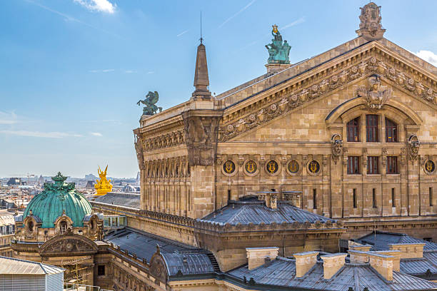 Europe, Paris. Opera Garnier, Paris Opera House, upper section.