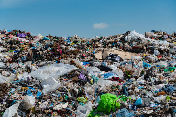 istock A landfill filled with various types of trash, including plastic bags and other debris, highlights the urgent sanitation crisis in urban areas 2204016056