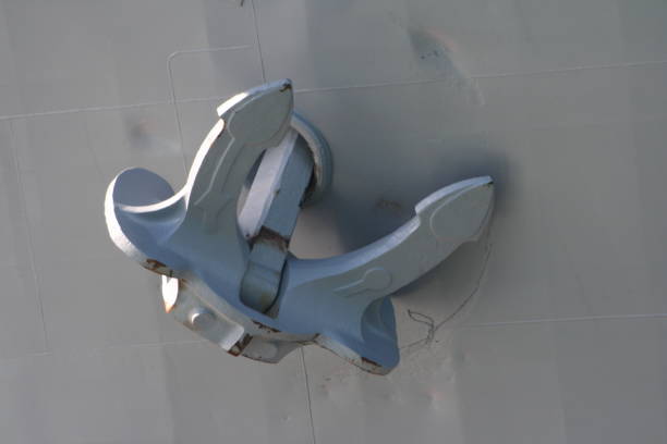 istock Large Steel Grey Ship Bow Anchor 2204022588