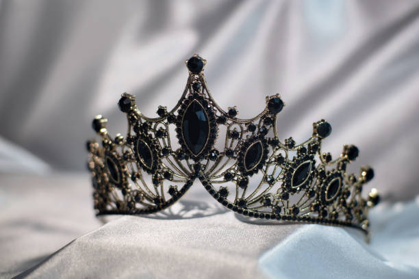 istock Black crown in gothic style. Queen 2204046308