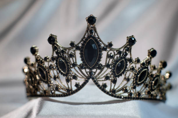 istock Black crown in gothic style. Queen 2204046315