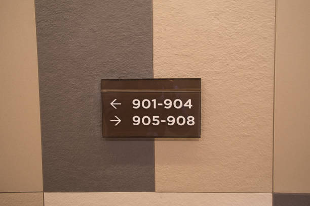 Directional Sign for Room Numbers 901-908