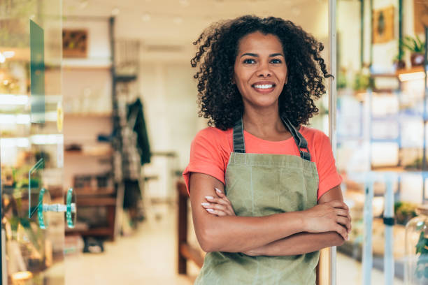 istock Beautiful flower shop owner 2204046680