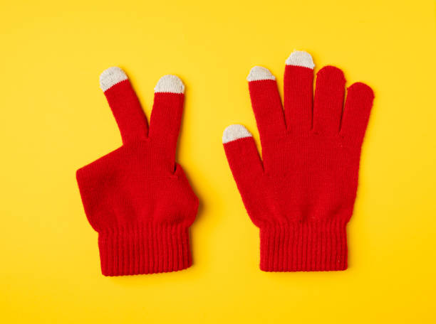 istock Winter Gloves, Touchscreen Wool Glove, Touch Screen Knitted Mittens, Warm Red Gloves 2204048192