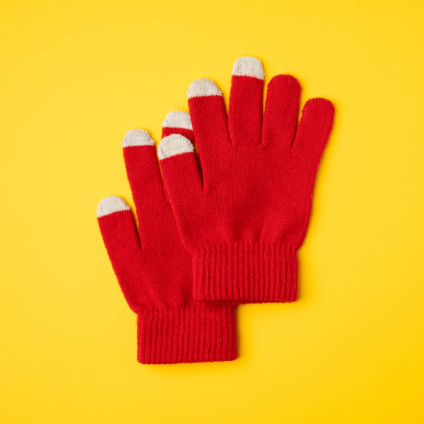 istock Winter Gloves, Touchscreen Wool Glove, Touch Screen Knitted Mittens, Warm Red Gloves 2204048199