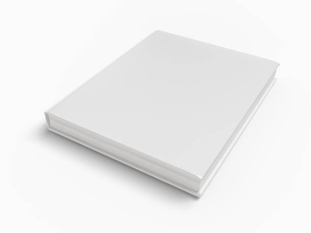 istock 3D Realistic open hard cover book or magazine with blank page mockup isolated on background. Blank template for presentation a publication, notebook, catalogs, magazines, diary, journal, booklet 2204053363