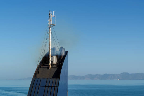 Ferry trip on the Mediterranean Sea from Sicily to Tunis.