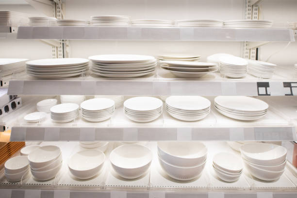 istock Many plates displayed on the shelves 2204067180