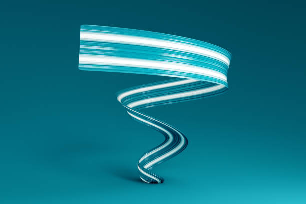 istock Cervical Cancer Awareness Realistic Ribbon twisted spiral 3d illustration 2204068286