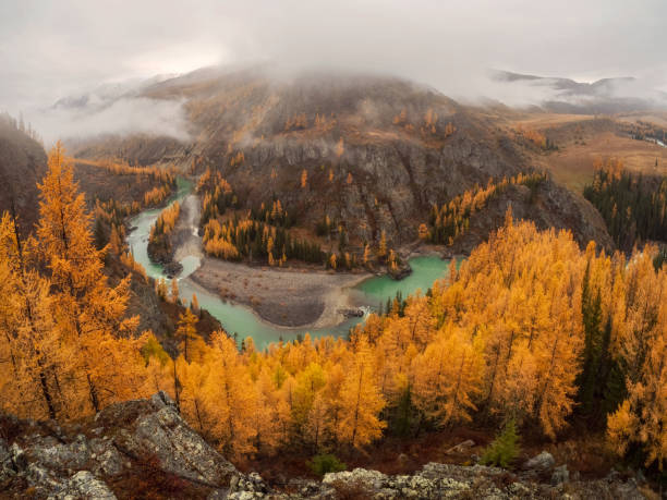 istock Beautiful mountain valley in autumn. 2204070512