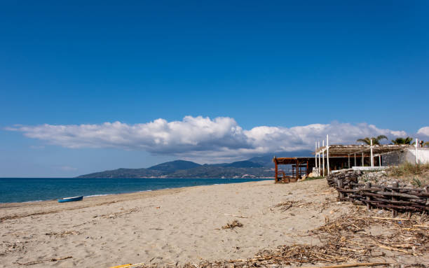 istock Beach resort under construction for the summer season 2204100294