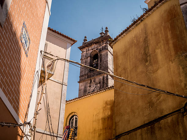 istock Church tower with blue sky in Sintra 2204105546